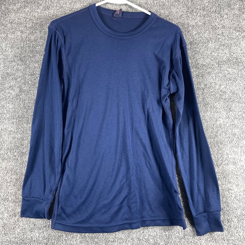 Vintage Patagonia Capilene Shirt Mens Small Blue Long Sleeve Base Layer USA 80s